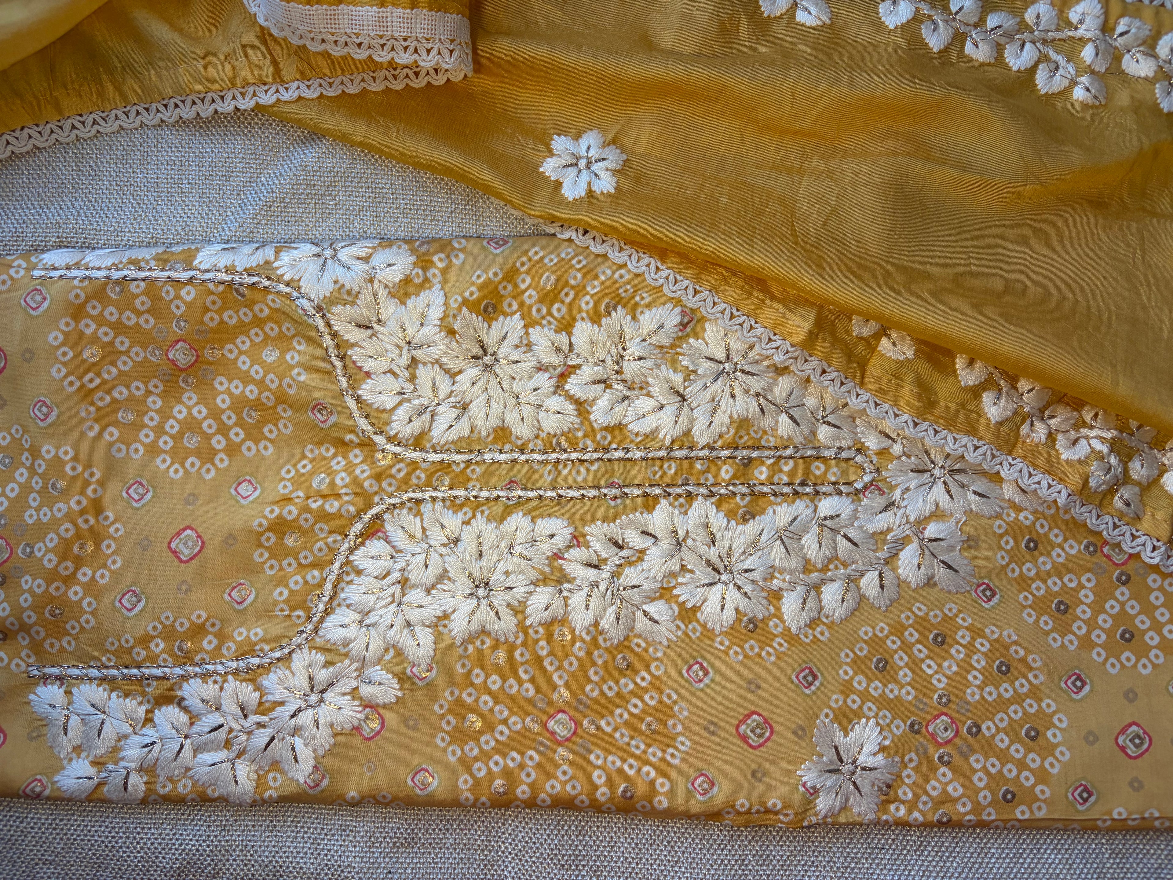 Sunkissed Mustard Chanderi Silk Suit Set