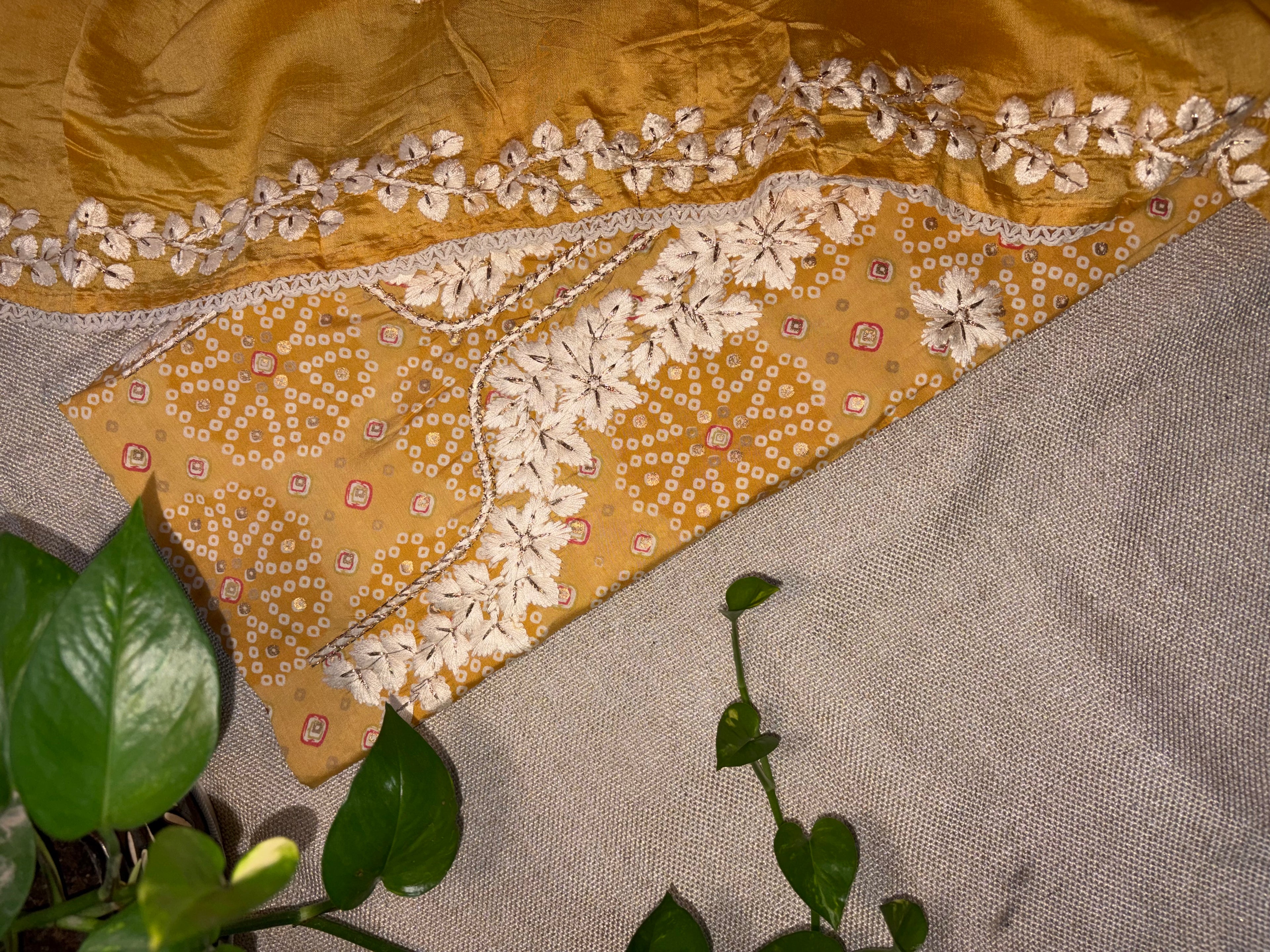Sunkissed Mustard Chanderi Silk Suit Set